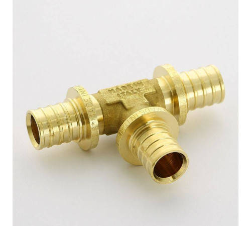 Тройник аксиальный Uni-Fitt 20 мм латунь 746G7770