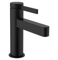 Смеситель для раковины hansgrohe Finoris 100 однорычажный с клапаном Push-Open матовый черный 76010670