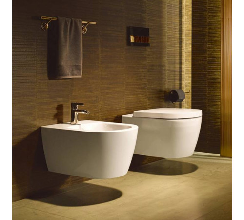 Биде подвесное Duravit ME by Starck 57х37 см 1 отверстие WonderGliss 22881500001
