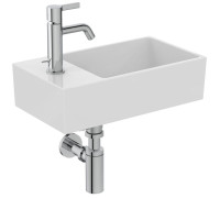 Раковина подвесная Ideal Standard Extra 45x25x12 см 1 отверстие слева Sx белая T373301