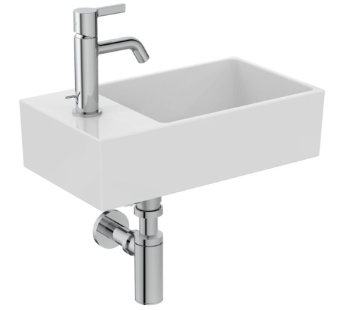 Раковина подвесная Ideal Standard Extra 45x25x12 см 1 отверстие слева Sx белая T373301