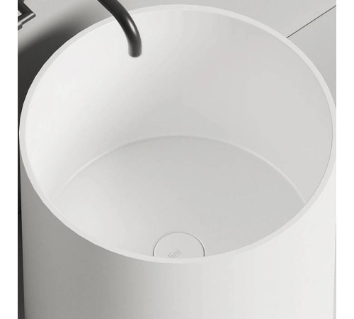 Раковина накладная Salini Armonia 04 46х45 см S-Sense без отверстия белый глянцевый 130118G