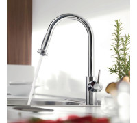 Смеситель для кухни hansgrohe Talis M52 236 мм под окно выдвижной излив 2 режима 14877000