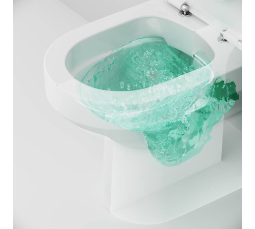 Унитаз-компакт напольный AM.PM Gem безободковый FlashClean без сиденья C708600WH