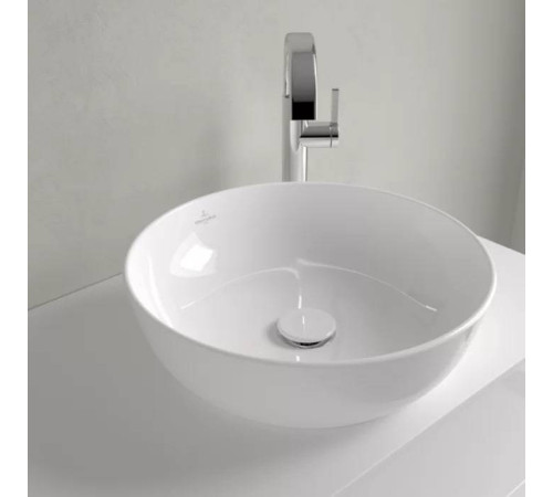 Раковина накладная Villeroy & Boch Artis 43х43 см TitanCeram альпийский белый 41794301