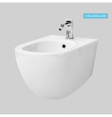 Биде подвесное Artceram File 2.0 370х520х330 мм Saniglaze черный матовый FLB003 17 00