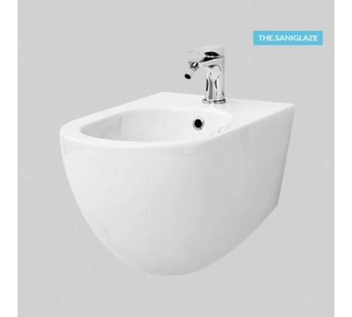 Биде подвесное Artceram File 2.0 370х520х330 мм Saniglaze черный матовый FLB003 17 00