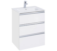 Тумба под раковину подвесная Roca The Gap 585х741х453 мм 3 ящика Белый глянец A857404806