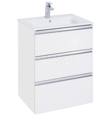 Тумба под раковину подвесная Roca The Gap 585х741х453 мм 3 ящика Белый глянец A857404806