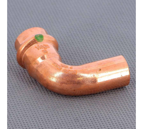 Угол-вставка 90° пресс Viega Profipress 18 мм медь 291655