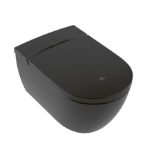 Унитаз-биде подвесной безободковый Villeroy & Boch ViClean-I 100 CeramicPlus Pure Black V0E100R7