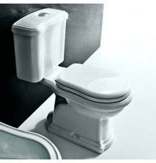 Унитаз-моноблок Kerasan Retro 72х38.5 см слив в пол белый/хром 750990/101201/760390/108101