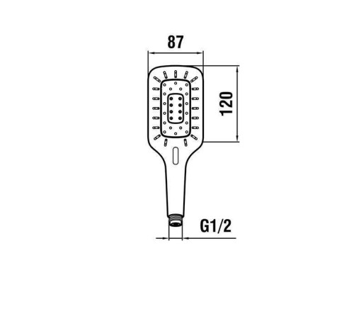 Ручной душ Laufen Living City 3 режима хром HF939031100000