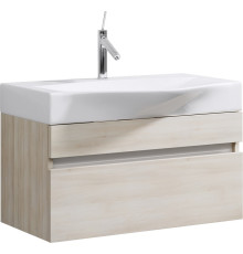 Тумба под умывальник подвесная Aquaton Бергамо 80 2 ящика акация Ber.01.08/A