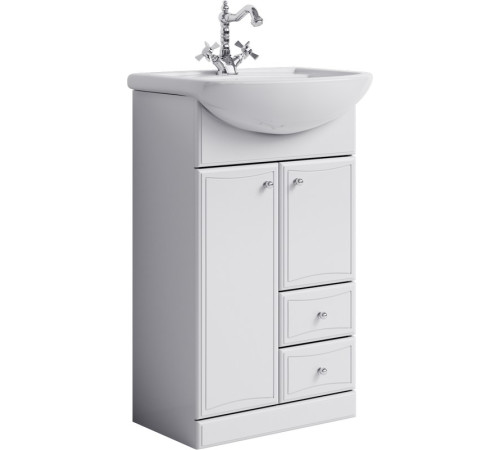 Тумба под умывальник напольная AQUATON Барселона 2 ящика 500х850х305 мм Ba.01.05/2