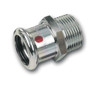 Ниппель переходной SANHA SANHA-Therm 42 мм x 1 1/2 пресс-НР оцинкованная сталь 24243G42112
