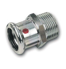 Ниппель переходной SANHA-Therm 24243g 22 мм x 3/4 дюйма ВПр-НР 124243G2234