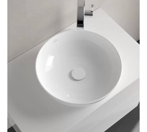 Раковина накладная Villeroy & Boch Artis 43х43 см TitanCeram альпийский белый 41794301