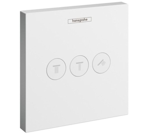 Вентиль Hansgrohe ShowerSelect для 3 потребителей скрытый монтаж матовый белый 15764700