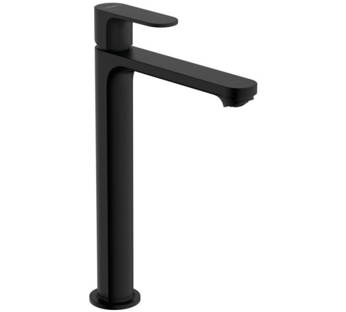 Смеситель для раковины-чаши Hansgrohe Rebris S 240 CoolStart со сливным гарнитуром матовый черный 72580670