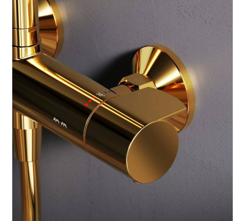 Душевая система AM.PM X-Joy с термостатом золото F0785A499
