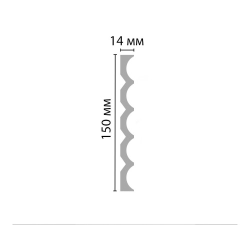 Декоративная панель Decomaster D303 ДМ 150х14х2900 мм D303 ДМ
