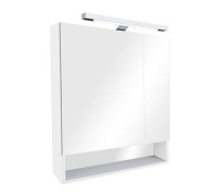 Шкаф зеркальный Roca The Gap 700х850х129 мм LED светильник Белый глянец ZRU9302886