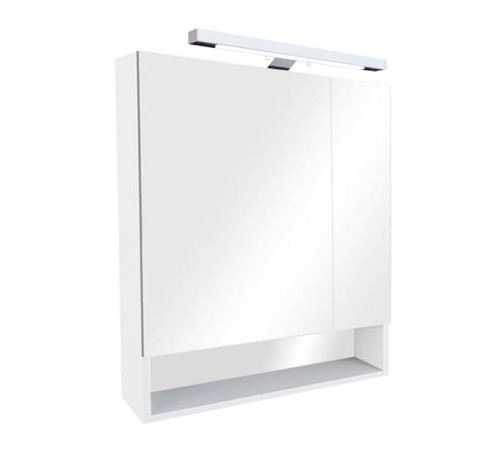Шкаф зеркальный Roca The Gap 700х850х129 мм LED светильник Белый глянец ZRU9302886