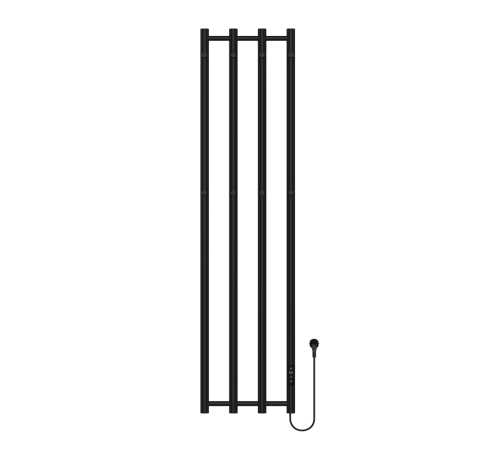 Полотенцесушитель электрический Primoclima TUBUS 4 трубки 250 Вт черный PC TUBUS 250 B