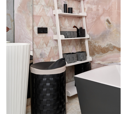 Корзина для мусора ADJ Bottega 22х35 см черный/серый 2035.01/03