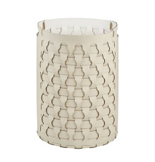 Корзина для белья ADJ Dubai круглая D40xH57 см панна котта/белый 2057.16/10