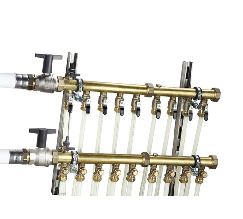 Кран шаровой Oventrop Optibal DN25 PN20 НР/ВР с черной рукояткой 1077308