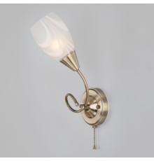 Бра со стеклянным плафоном 30275/1 античная бронза