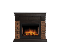 Портал для электрокамина Firelight Bricks Wood 30 камень темный шпон венге НС-1287018