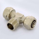 Тройник обжимной Uni-Fitt никелированный 16x1/2x16 наружная резьба 668N6260