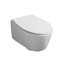 Унитаз подвесной Simas Lft Spazio 52х35 см безободковый белый F85/LFT18 bi rimless