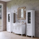 Комплект мебели для ванной Tiffany World Veronica Nuovo 105 см напольный белый VER4105-B/AR874bi