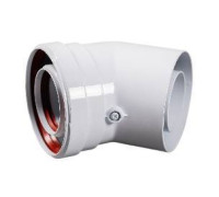 Отвод коаксиальный промежуточный Baxi 45° 60/100 мм MT71410161