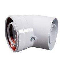 Отвод коаксиальный промежуточный Baxi 45° 60/100 мм MT71410161