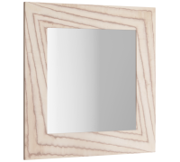 Зеркало в раме Clarberg Papyrus-wood 1000х1000х20 мм светлое дерево Pap-w.02.10/LIGHT
