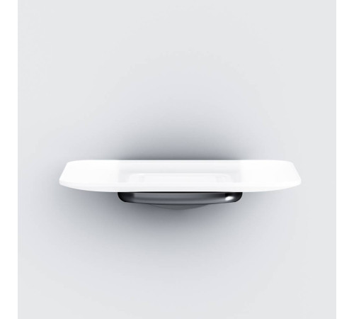 Мыльница стеклянная с настенным держателем AM.PM Inspire V2.0 черный матовый A50A34222