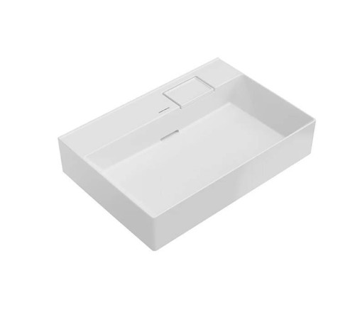 Раковина подвесная Kerama Marazzi Logica 70х48 см без отверстия белый глянец LO.wb.70.0