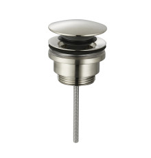 Донный клапан Aquanet PushOpen никель шлифованный AQM7003BN