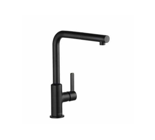 Смеситель для кухни Kludi L-INE S с выдвижным изливом черный матовый 408513975
