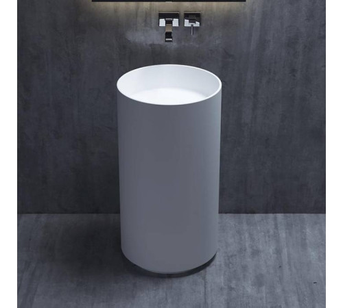 Раковина напольная Salini Armonia 45х45х85 см S-Stone белый матовый слив в пол 130111SM