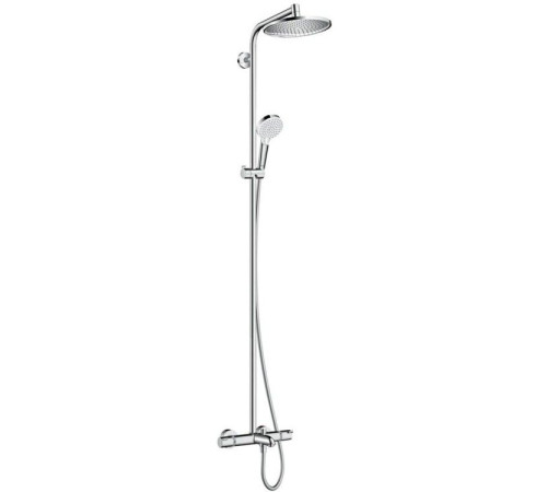 Душевая система Hansgrohe Crometta S Showerpipe 240 1jet с термостатом для ванны хром 27320000