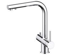 Смеситель для кухни с выдвижным Г-изливом под питьевую воду Timo Saona CoolStart хром 2356/00FL