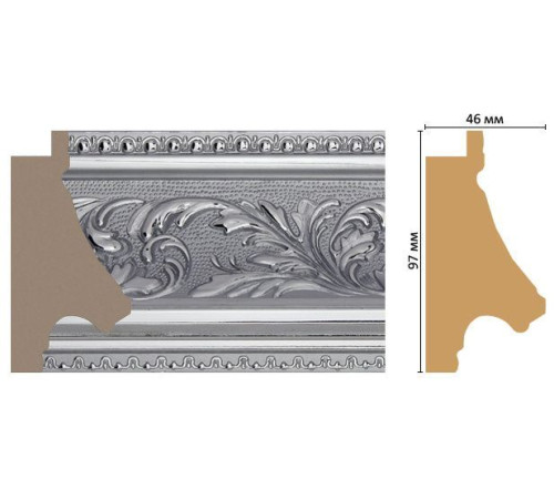 Багет из полистирола Decomaster FM22-4 97х46х2850 мм FM22-4