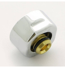 Соединитель для металлопластиковой трубы Carlo Poletti 16х2 мм хром A58502B