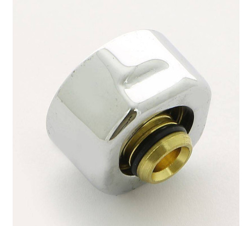 Соединитель для металлопластиковой трубы Carlo Poletti 16х2 мм хром A58502B